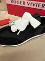 Кроссовки Roger Vivier женский замша черный 200623-2