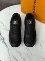 Мужские кроссовки Louis Vuitton мужской кожа черный 190433-3