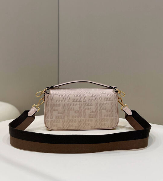 Сумка Fendi Baguette женский текстиль розовый 142096-5