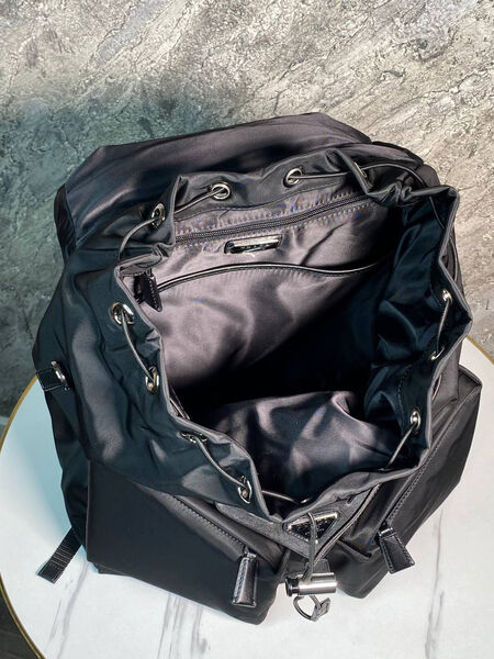 Мужской рюкзак Prada мужской нейлон черный 155491-11