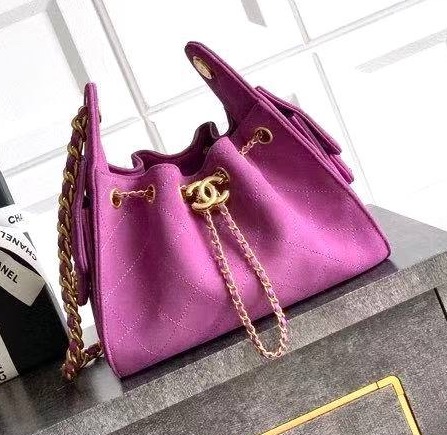 Сумка Chanel женский замша фиолетовый 189426