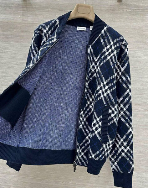 Бомбер Burberry женский синий 200343-2