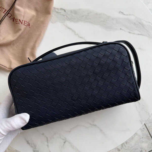 Мужской клатч Bottega Veneta мужской кожа черный 195714-2