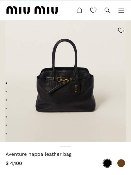 Сумка Miu Miu женский кожа черный 150385-3