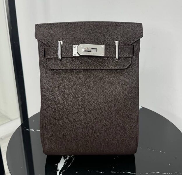 Мужская сумка слинг Hermès мужской кожа черный 193863