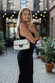 Сумка Chanel женский текстиль белый 200456-2
