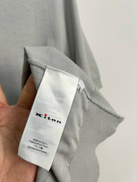 Мужское поло Kiton мужской графитовый 182567-6