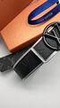 Мужской ремень Louis Vuitton мужской кожа черный 100979-5