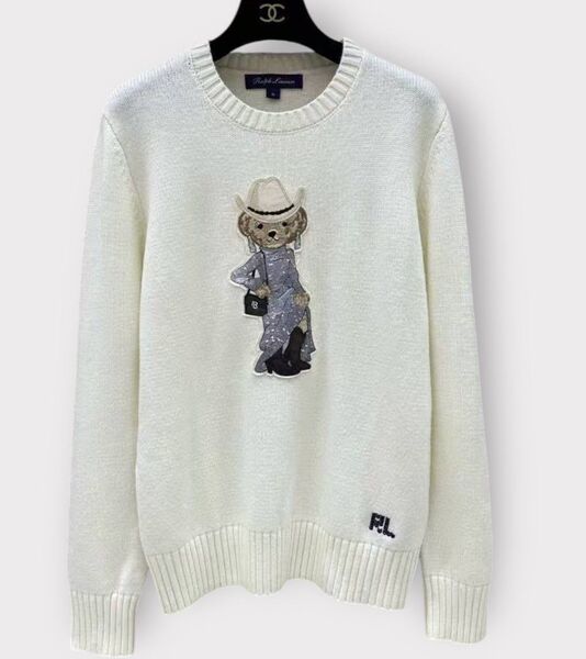 Свитер Ralph Lauren женский вязаная ткань белый 168423