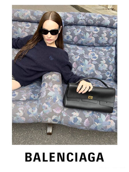 Сумка Balenciaga Bel Air женский кожа черный 180857-3