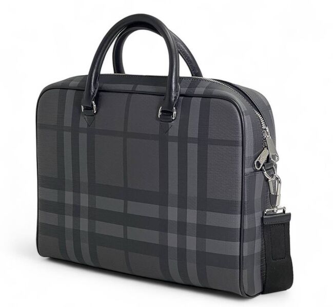 Мужской портфель Burberry мужской канва графитовый 154004