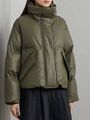 Пуховик Maison Margiela женский болотный 127386-1