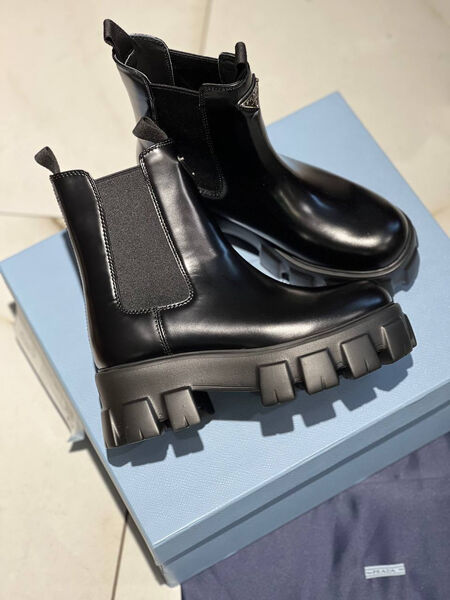Ботинки Prada женский кожа черный 127187-8
