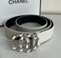 Женский ремень Chanel женский кожа белый 139132-1