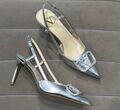Туфли Valentino женский кожа графитовый 121327-1