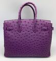 Сумка Hermès Birkin 35 ручная работа женский кожа фиолетовый 75376-2