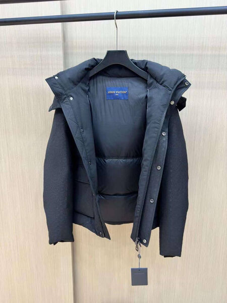 Мужской пуховик Louis Vuitton мужской черный 163255-2