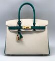 Сумка Hermès Birkin 30 ручная работа женский кожа белый 75338-1