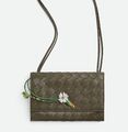 Сумка Bottega Veneta женский кожа болотный 200757-1