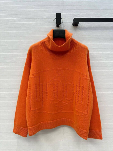 Свитер Hermès женский вязаная ткань оранжевый 197067-2