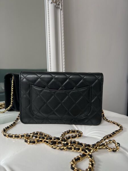 Сумка Chanel Mini женский кожа черный 143090-2