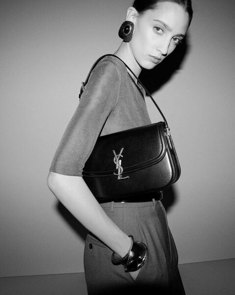 Сумка Saint Laurent женский кожа черный 197397-4