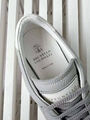 Мужские кеды Brunello Cucinelli мужской кожа графитовый 140583-8