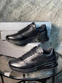 Мужские кроссовки Prada мужской кожа черный 132953-5