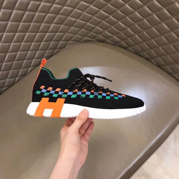 Мужские кроссовки Hermès мужской текстиль черный 184140-7