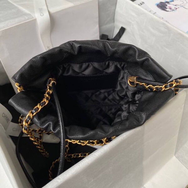 Сумка Chanel 22 женский кожа черный 126349-5