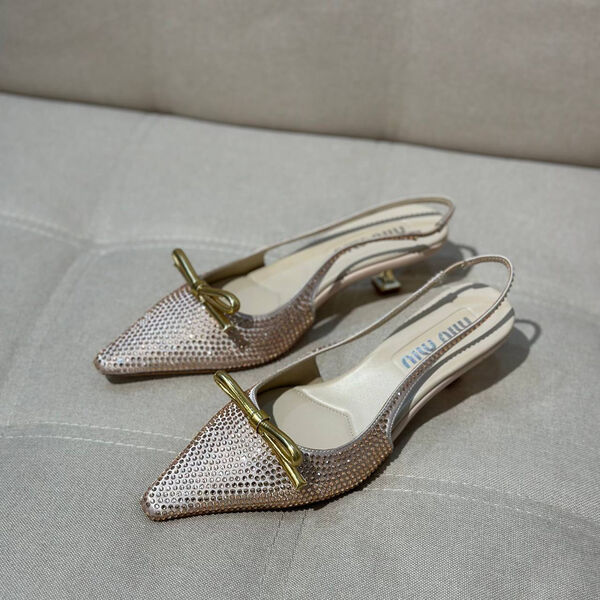 Туфли Miu Miu женский стразы розовый 138146-3