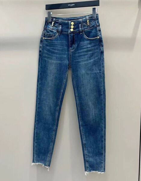 Джинсы Saint Laurent женский джинса синий 124522
