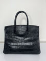 Сумка Hermès Birkin 30 женский кожа черный 140344-4