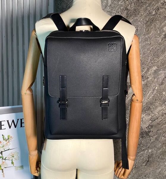 Мужской рюкзак Loewe мужской кожа черный 136553