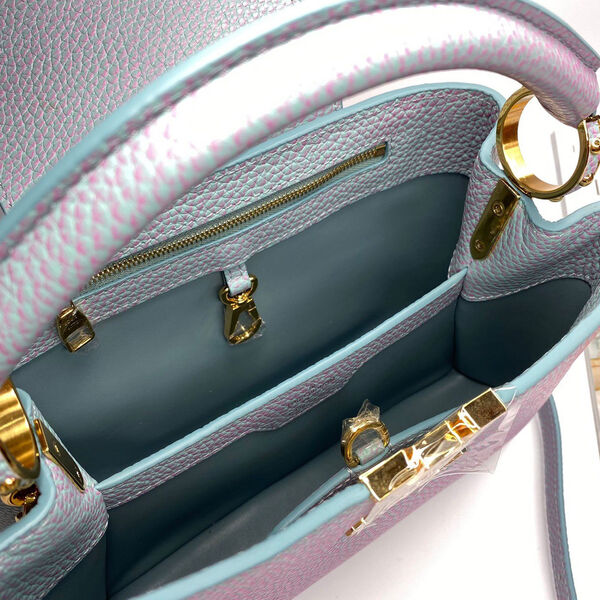 Сумка Louis Vuitton Capucines женский кожа графитовый 122768-3