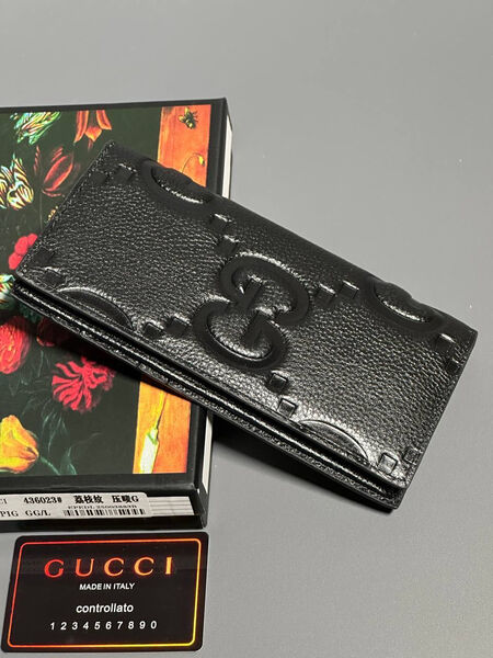 Мужской портмоне Gucci мужской кожа черный 154024-2