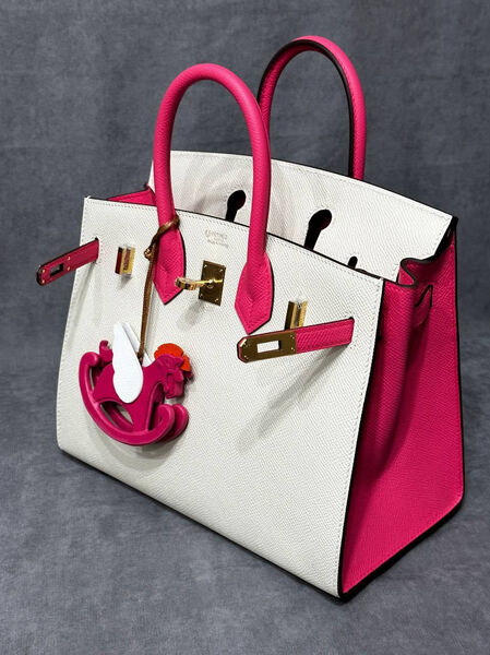 Сумка Hermès Birkin 25 женский кожа белый 116489-3