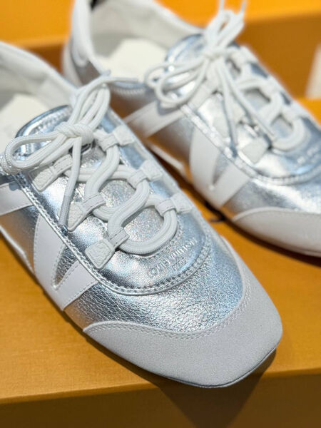 Кроссовки Louis Vuitton женский кожа графитовый 191580-3