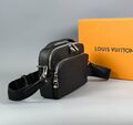 Мужская сумка мессенджер Louis Vuitton мужской кожа черный 167084-7