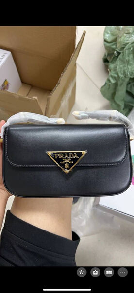 Сумка Prada женский кожа черный 131221-3