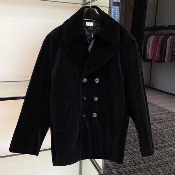 Пальто Saint Laurent женский черный,серебристый 125914