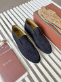 Мужские лоферы Loro Piana мужской замша графитовый 120902-5