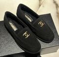 Лоферы Chanel женский замша черный 166950-1