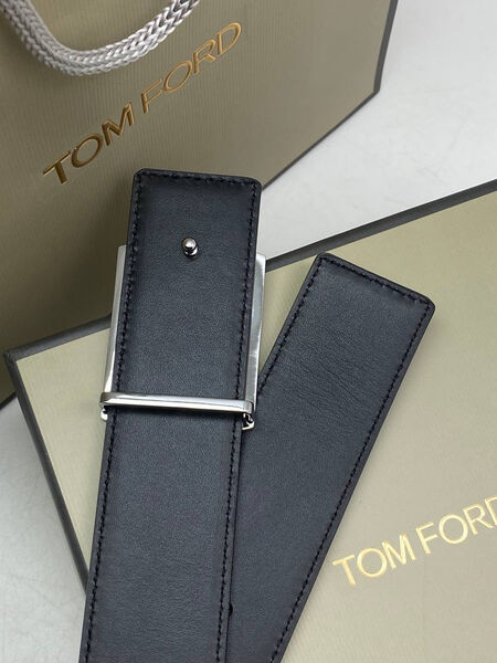 Мужской ремень Tom Ford мужской кожа черный 173595-4