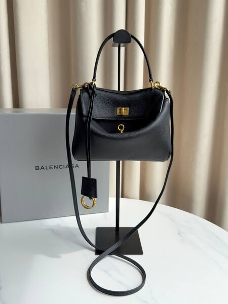 Сумка Balenciaga Rodeo Xs женский кожа черный 189462-2