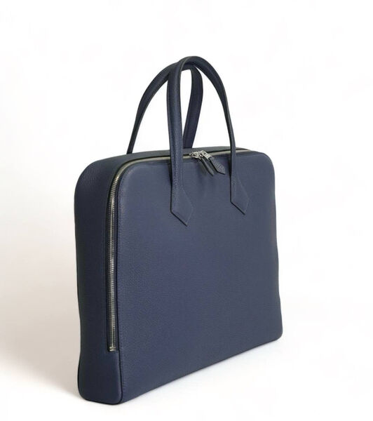 Мужской портфель Hermès мужской кожа синий 150070-4