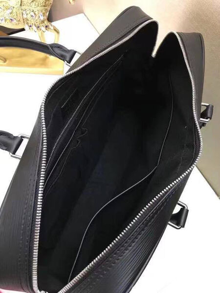 Мужской портфель Louis Vuitton мужской кожа черный 100124-4