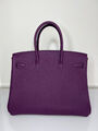 Сумка Hermès Birkin 35 женский кожа фиолетовый 139843-3