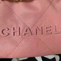 Сумка Chanel 22 женский кожа розовый 126353-5
