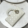 Сумка Christian Dior Lady женский кожа белый 142726-2